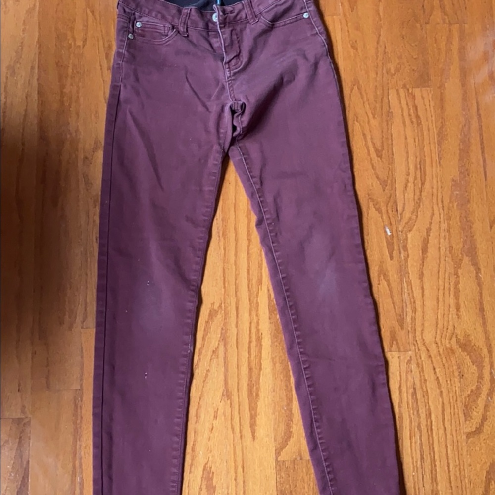 Burgundy pants